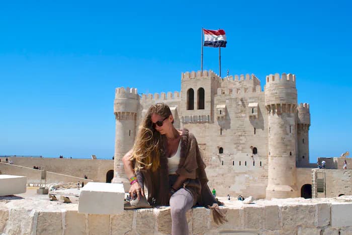 Qaitbay Citadel on the Mediterranean coast